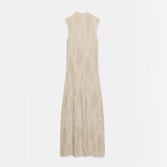Zara Long Jacquard Dress - Picture 6 of 7